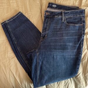 Old Navy Women's High Rise Dark Blue Jeans